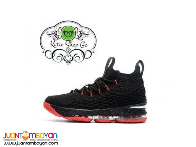 lebron 15 black red