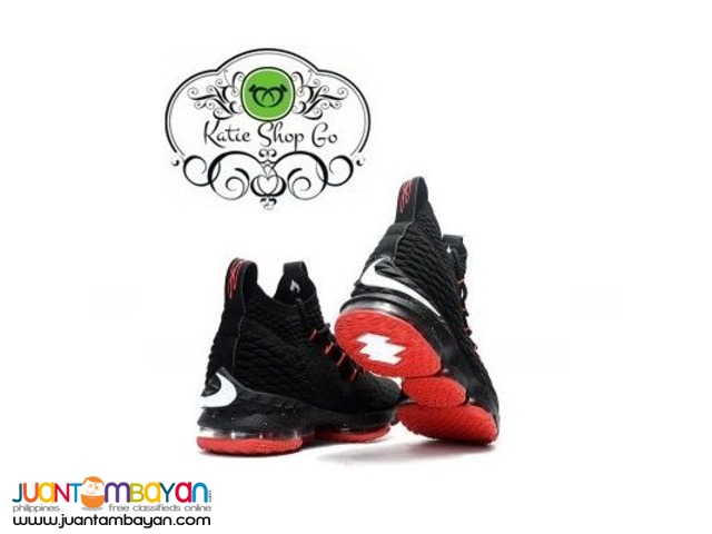 Lebron 15 Red Black White Nike Lebron XV 15 Black Sail  display picture 3