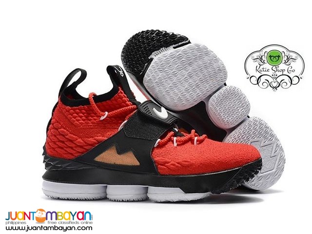 NIKE LEBRON 15 BASKETBALL SHOES - LEBRON 15 DIAMOND TURF RED