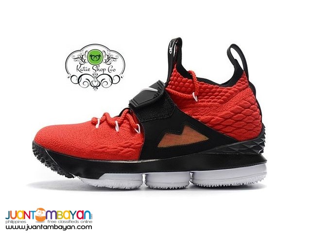 NIKE LEBRON 15 BASKETBALL SHOES - LEBRON 15 DIAMOND TURF RED