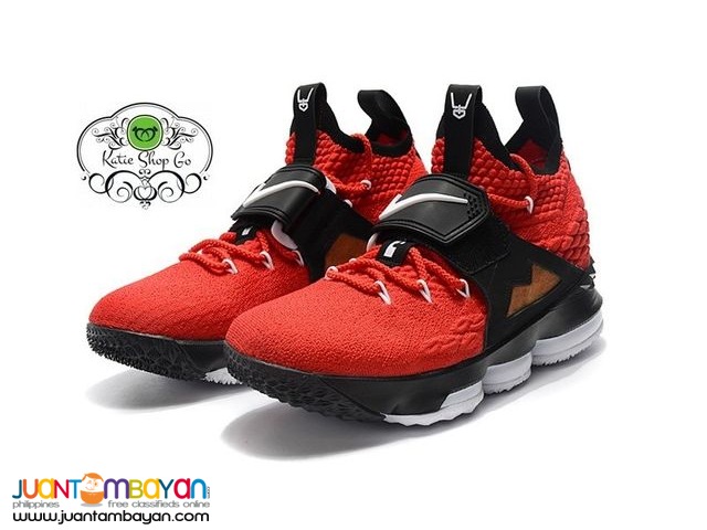 NIKE LEBRON 15 BASKETBALL SHOES - LEBRON 15 DIAMOND TURF RED