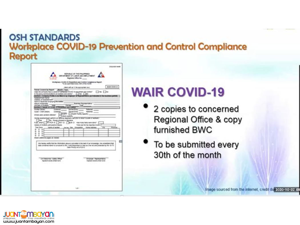 Online BOSH Training SO1 Training DOLE Accredited Safety Officer 1