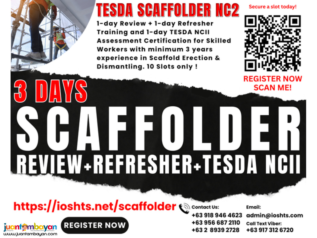 NC2 Scaffold Erector Training Refresher Review TESDA NCII Certificate 
