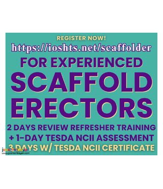 NC2 Scaffold Erector Training Refresher Review TESDA NCII Certificate 