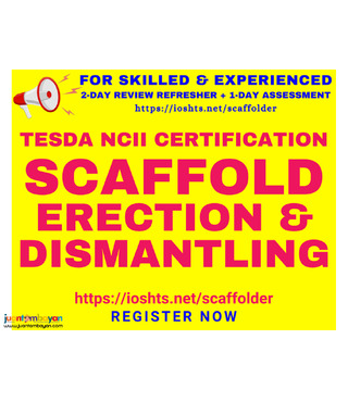 NC2 Scaffold Erector Training Refresher Review TESDA NCII Certificate 