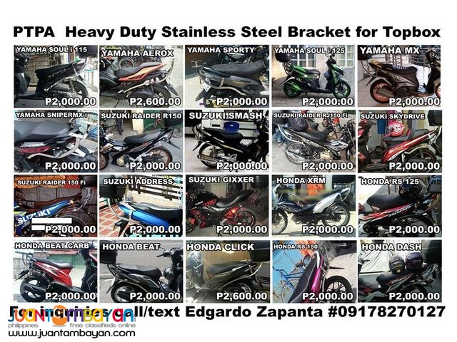 Stainless Steel Bracket for Top Box of Motorcycle