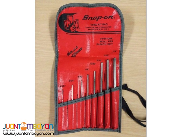 Snap On PPR708K 8-piece Roll Pin Punch Set
