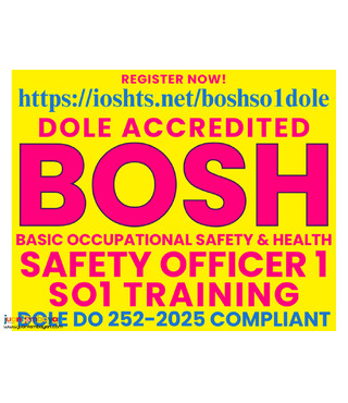 BOSH Training SO1 Training Safety Officer 1 Training DOLE Accredited