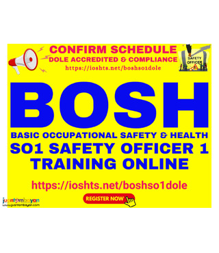 Online BOSH Training Online DOLE SO1 Training Safety Officer 1