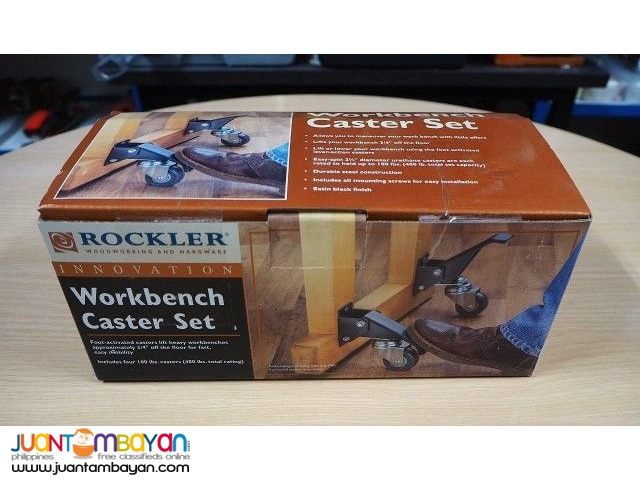 Rockler Workbench Caster Kit, 4-pack