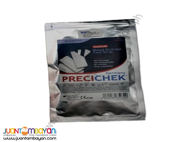 Precichek Strips with Lancets, Pack of 50