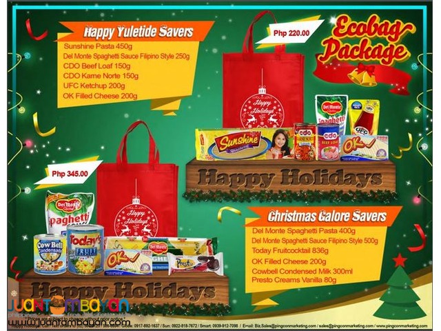 Basket Package Christmas Catalog
