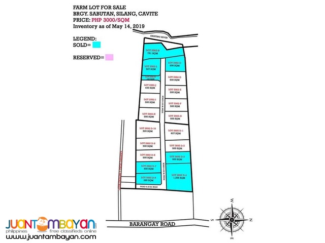 Subdivided Farm Lot for Sale