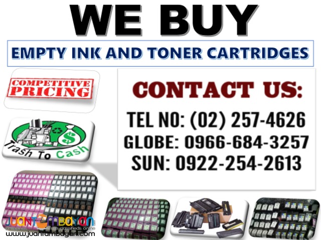 Highest PRICE BUYER OF EMPTY INK AND TONER CARTRIDGES