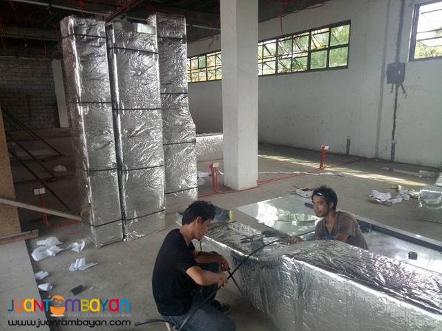 Ducting Works with insulation 