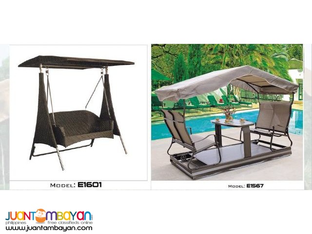 Rattan Patio Sets Swing Chair and Sunlounger