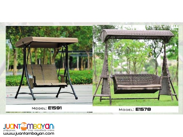 Rattan Patio Sets Swing Chair and Sunlounger