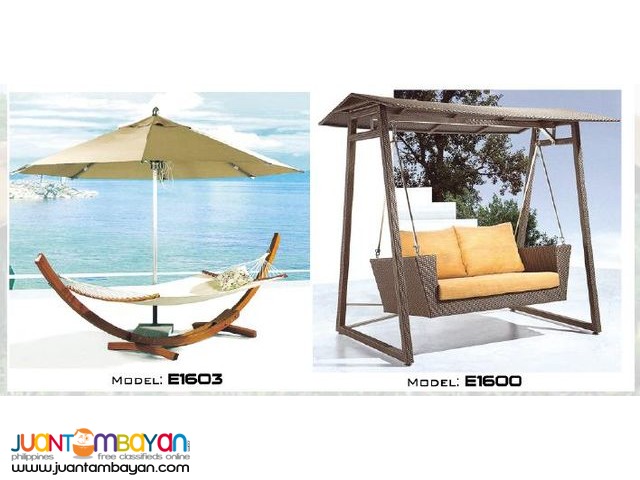 Rattan Patio Sets Swing Chair and Sunlounger