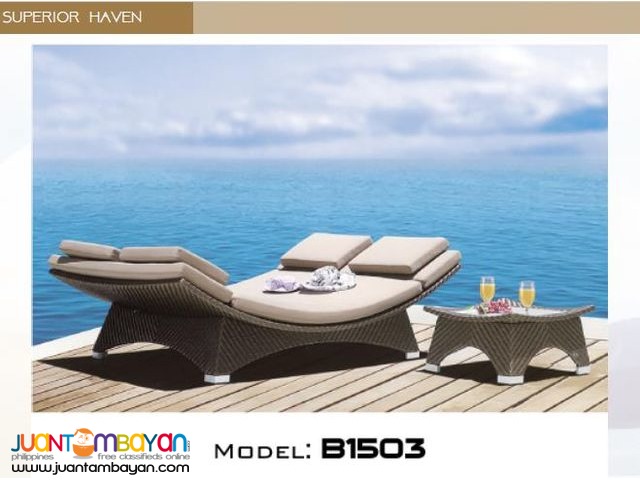 Rattan Patio Sets Swing Chair and Sunlounger