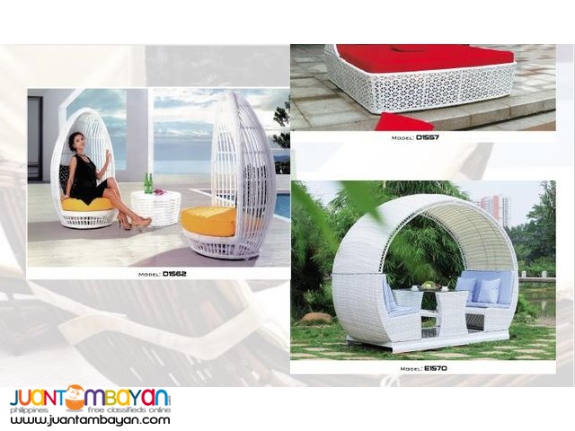 Rattan Patio Sets Swing Chair and Sunlounger