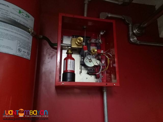 Commercial kitchen fire suppression