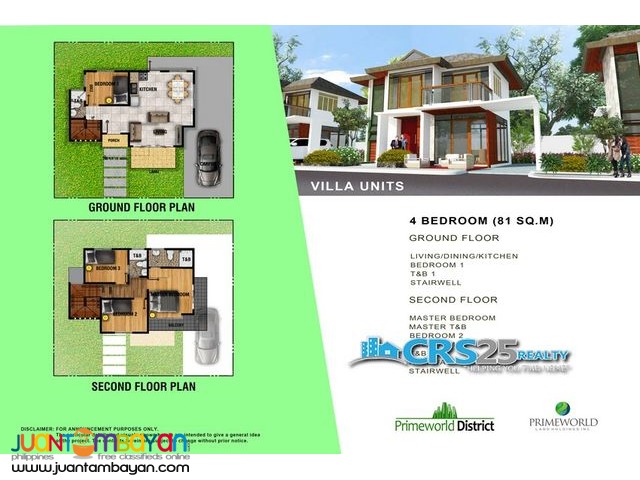 For Sale 4 Bedroom House in Prime World District Lapu-lapu Cebu 