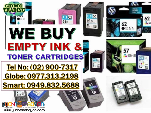 HIGHEST PRICE BUYER OF EMPTY INK AND TONER CARTRIDGES