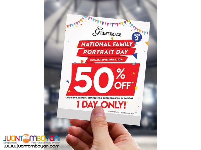50% OFF at Great Image National Family Portrait Day 50% OFF at Great Image National Family Portrait Day