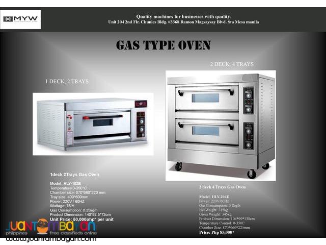 Gas Type Oven