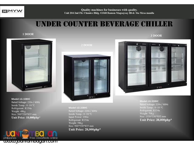 Under counter Beverage Chiller