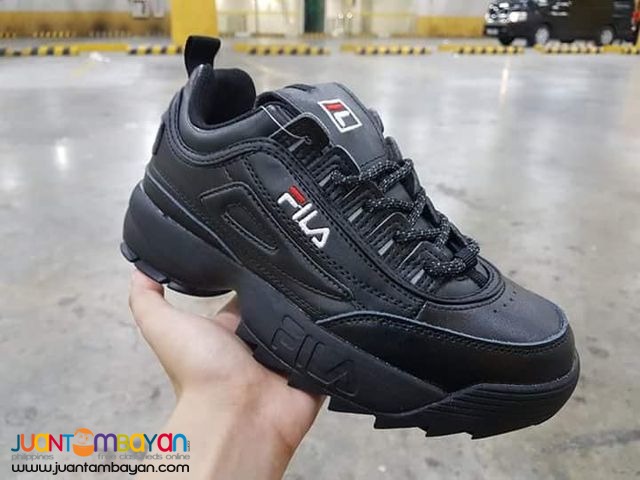 Fila black rubber shoes Clearance