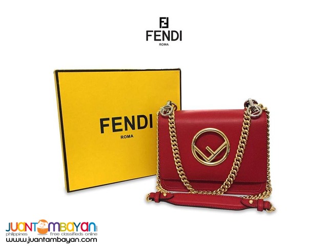 FENDI F LOGO SHOULDER BAG - FENDI SHOULDER BAG