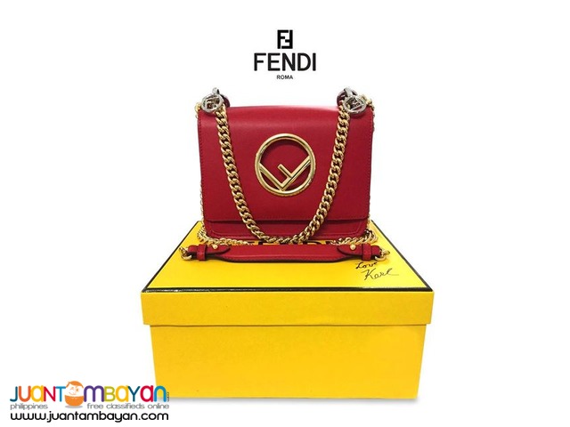 FENDI F LOGO SHOULDER BAG - FENDI SHOULDER BAG