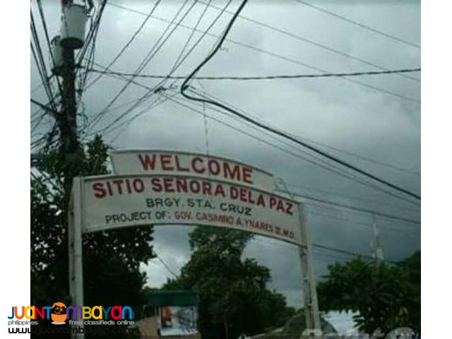 Lot sale in NUESTRA SNRA.DE LA PAZ SUBD ANTIPOLO CITY