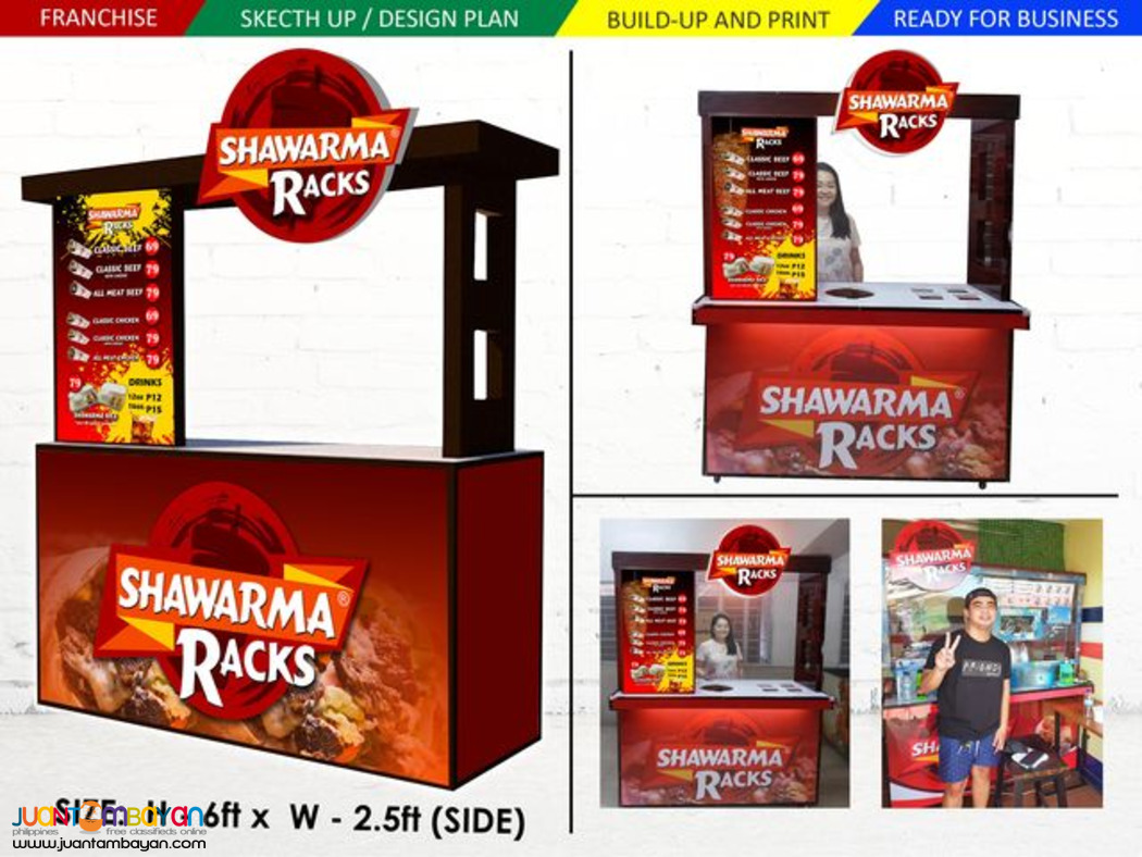 Shawarma Rack food cart franchise P149,000.00