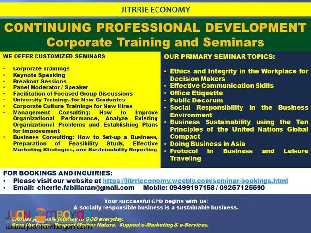 Continuing Professional Development Seminars