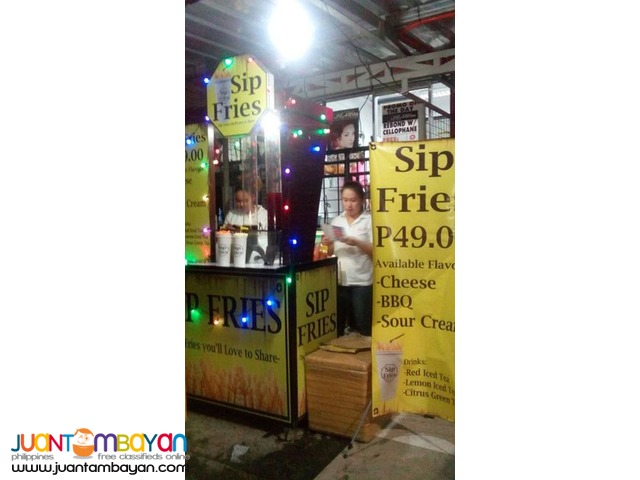 Sip fries food cart franchise