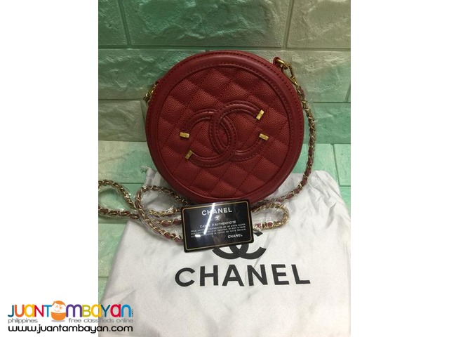 chanel sling bag red