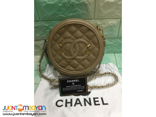 chanel round sling bag