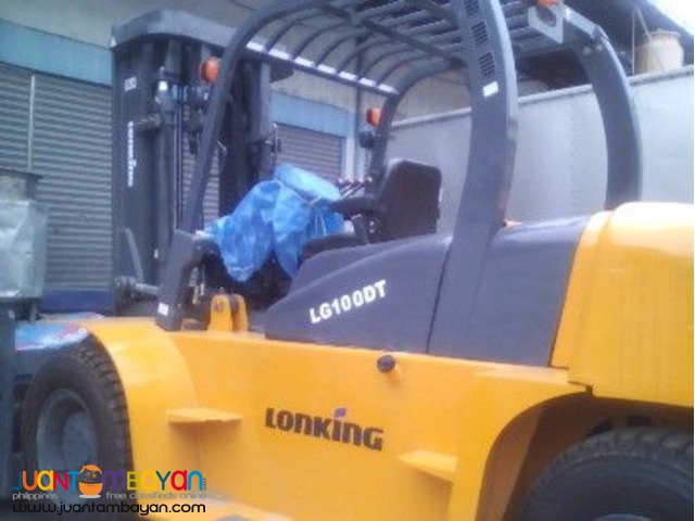 BRAND NEW! Diesel Forklift Lonking LG100DT (still negotiable) 