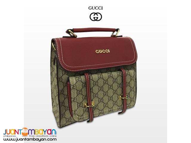 GUCCI 2 WAY BAG - GUCCI BACKPACK - GUCCI SLING BAG