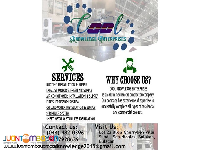 Fresh Air Ducts Installation