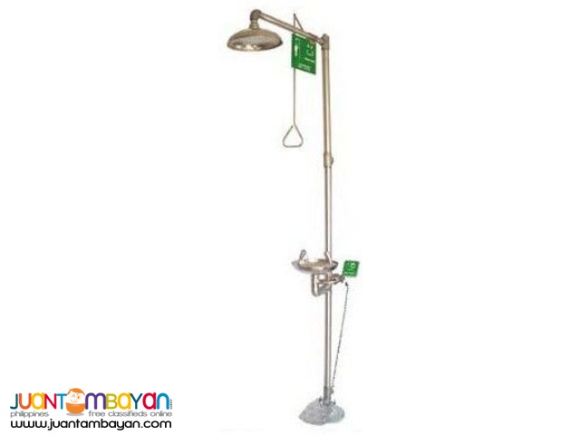 Emergency eyewash wall mounted pedestal shower and portable