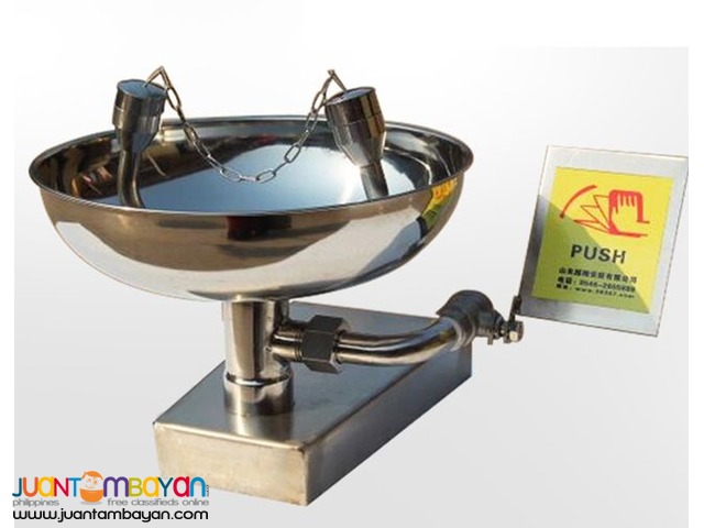 Emergency eyewash wall mounted pedestal shower and portable