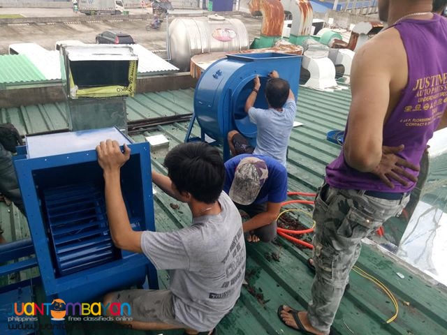 Supply and installation of exhaust blower