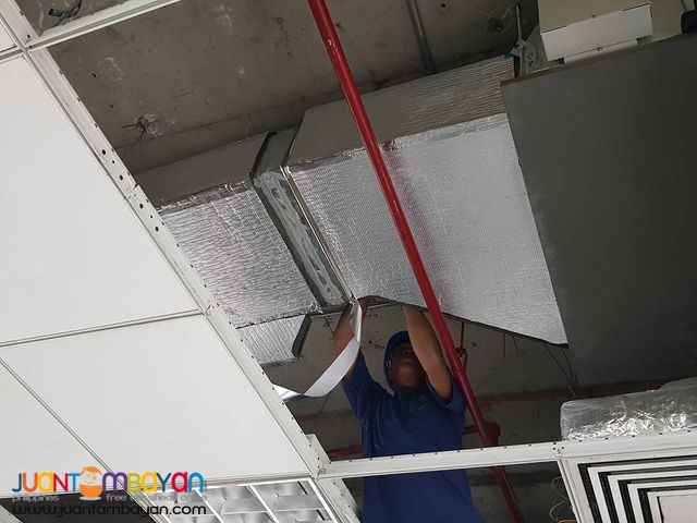 Ducting works including exhaust and fresh air