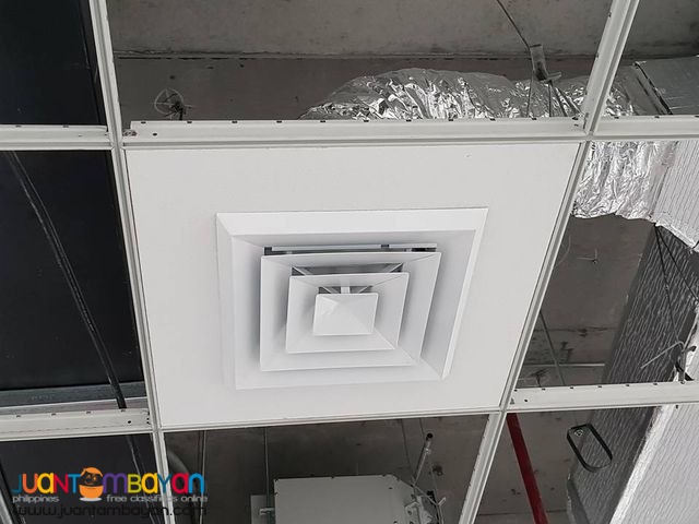 Ducting works including exhaust and fresh air