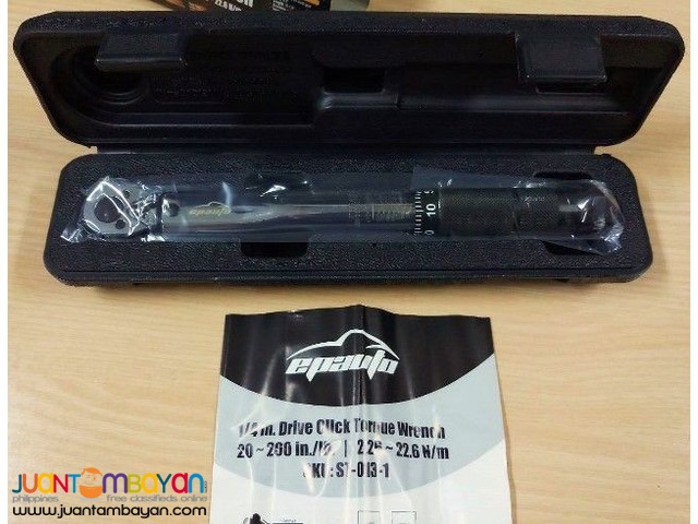 EPAuto ST-013-1 1/4-Inch Drive Click Torque Wrench, 20-200 in/lb