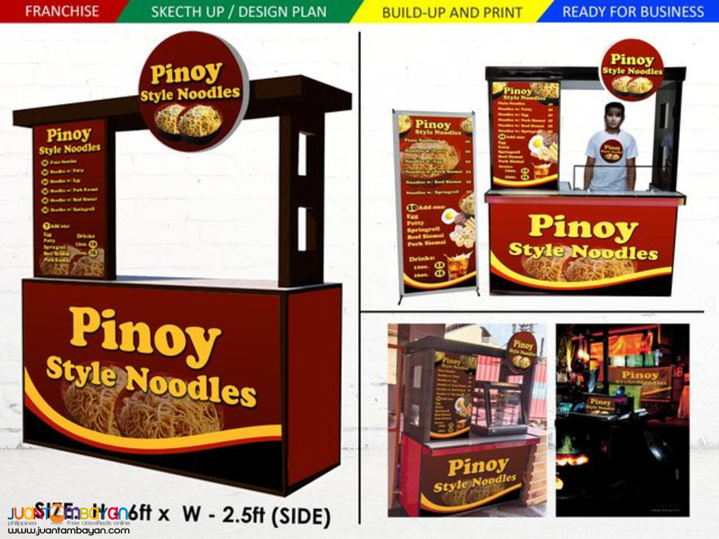 Pinoy style noodles food cart franchise 149K