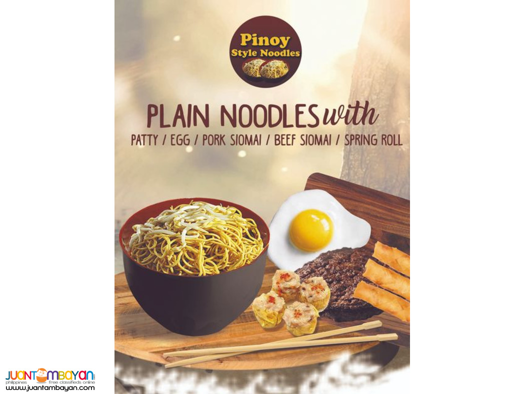 Pinoy style noodles food cart franchise 149K
